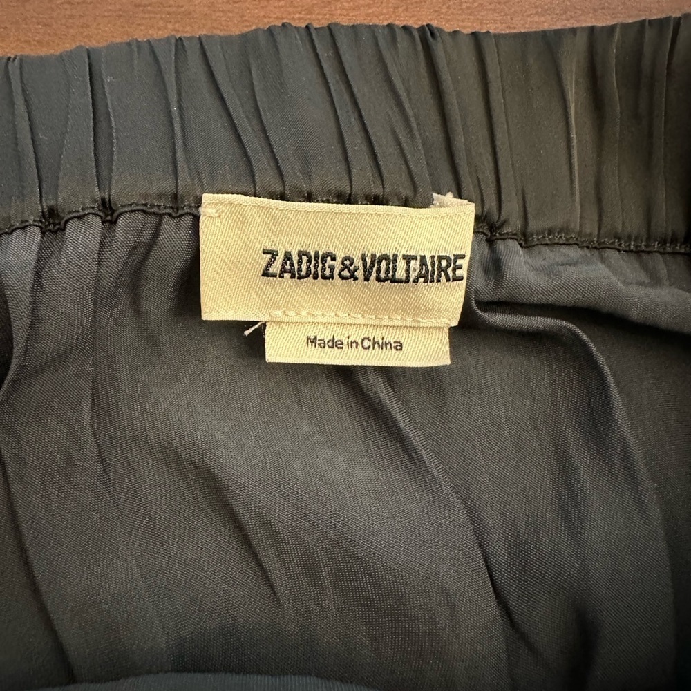 ZADIG & VOLTAIRE Jiji Satin Skirt (14) - Picture 5 of 8
